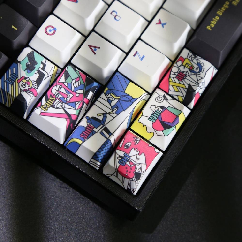 Набір кейкапів VARMILO Picasso Keycap Set 121шт (121K-110EB-R-V) Матеріал пластик