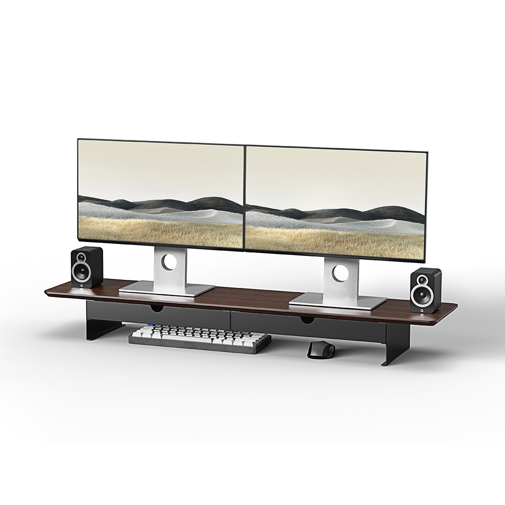 Зображення Підставка для монітора OFFICEPRO Dark Wood/Black (MR164DW)