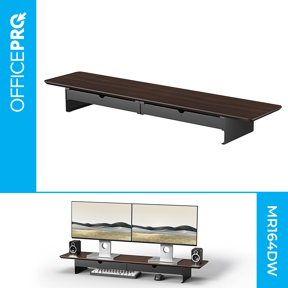 Підставка для монітора OFFICEPRO Dark Wood/Black (MR164DW) Тип підставки для моніторів 