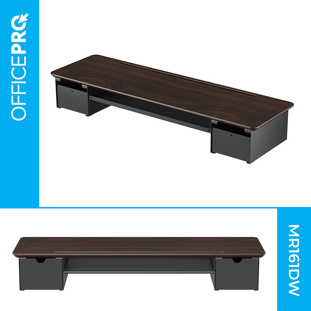 Підставка для монітора OFFICEPRO Dark Wood/Black (MR161DW) Тип підставки для моніторів 