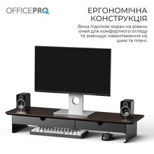 Підставка для монітора OFFICEPRO Dark Wood/Black (MR161DW)