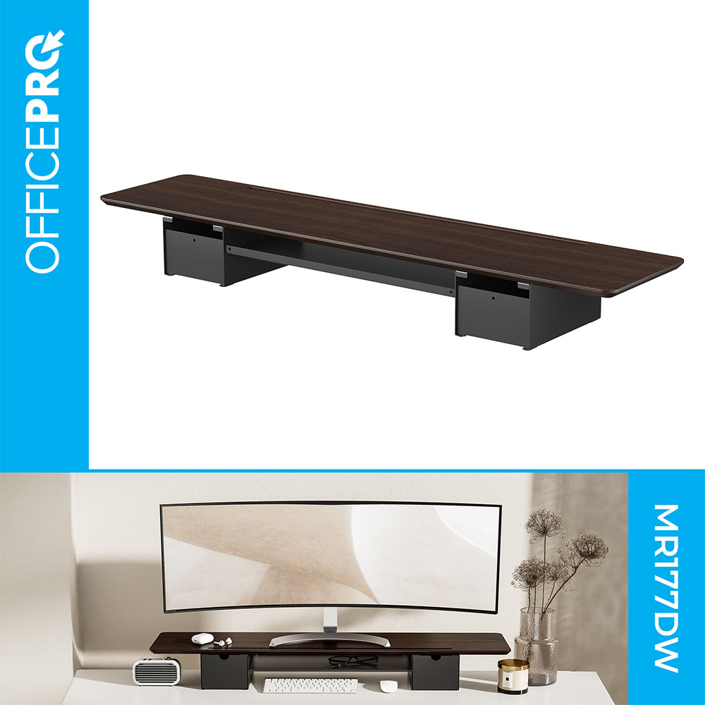 Підставка для монітора OFFICEPRO Dark Wood/Black (MR177DW) Тип підставки для моніторів 