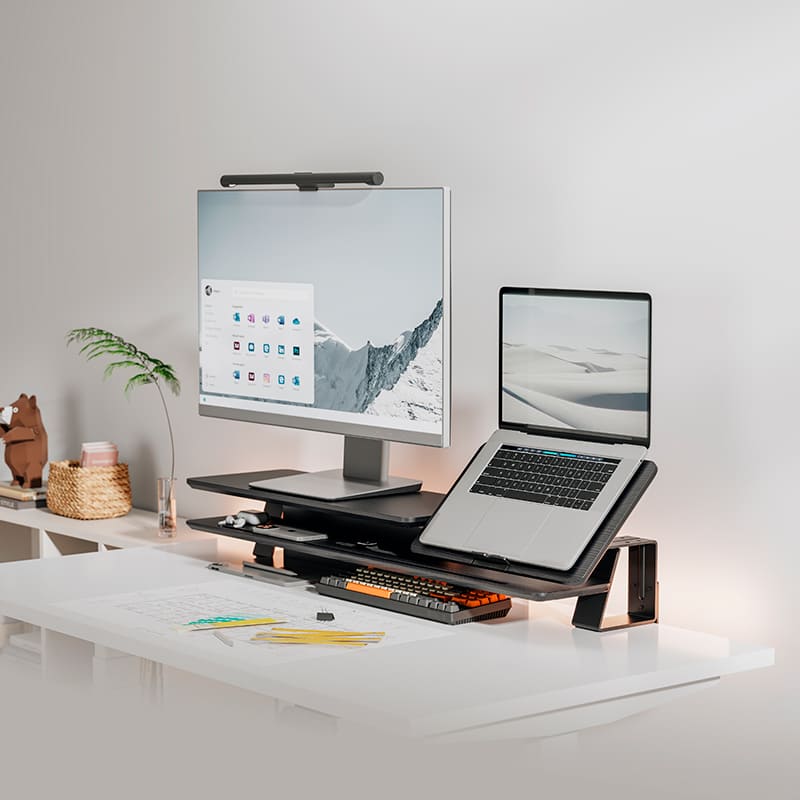 Внешний вид Подставка для монитора OFFICEPRO Wood Black (MR260B)