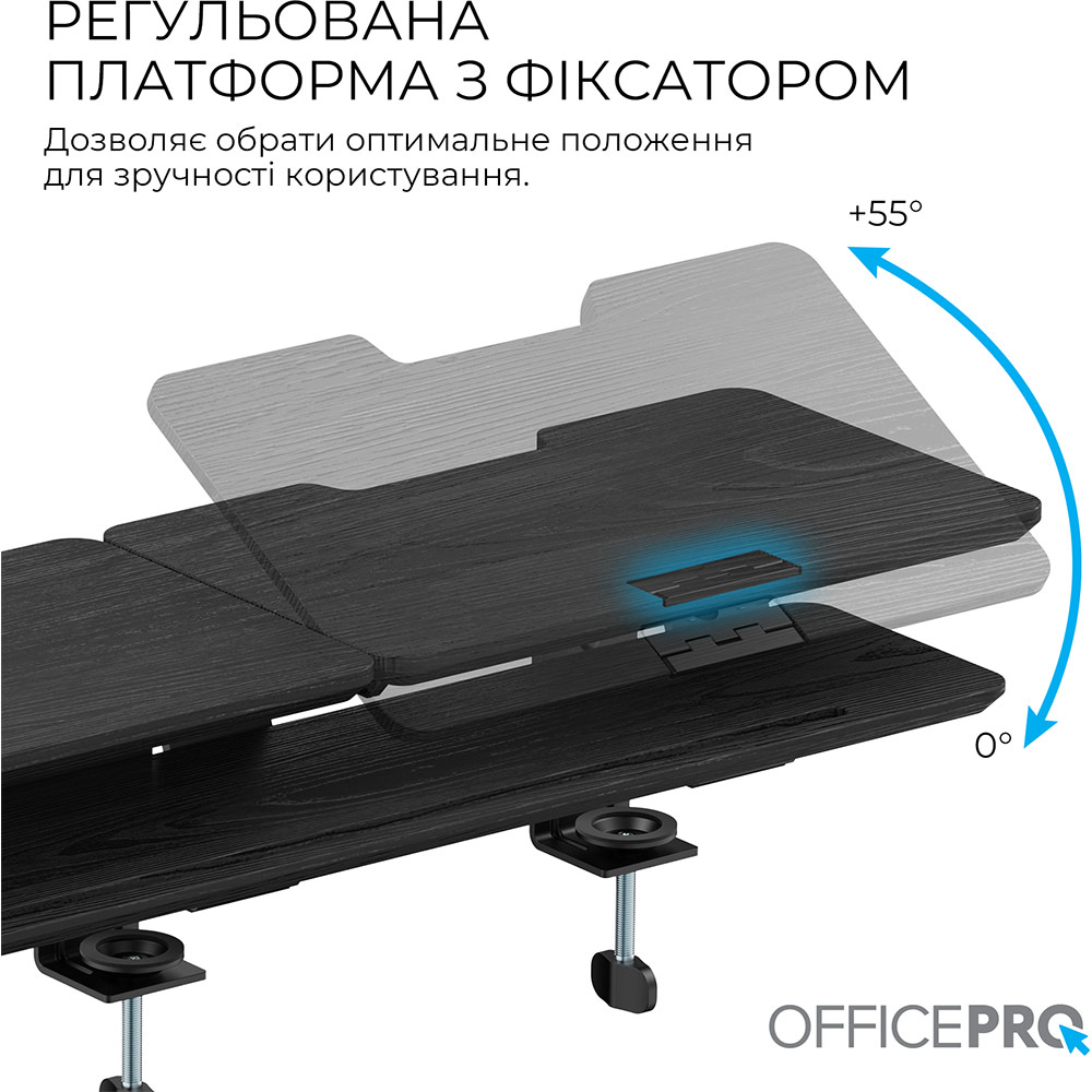Покупка Підставка для монітора OFFICEPRO Wood Black (MR260B)