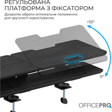 Підставка для монітора OFFICEPRO Wood Black (MR260B)