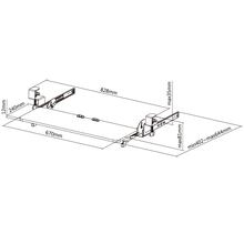 Полиця для клавіатури OFFICEPRO KT145B Black