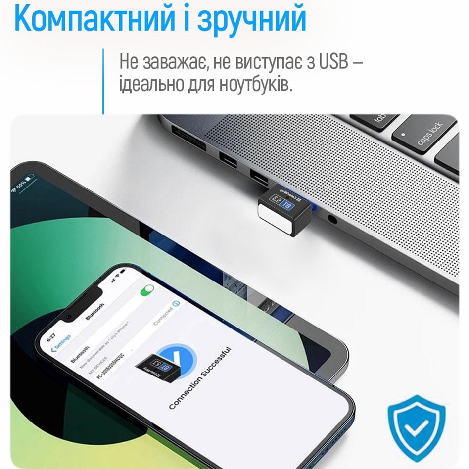 Замовити Bluetooth-адаптер COLORWAY CW-AD-BT53