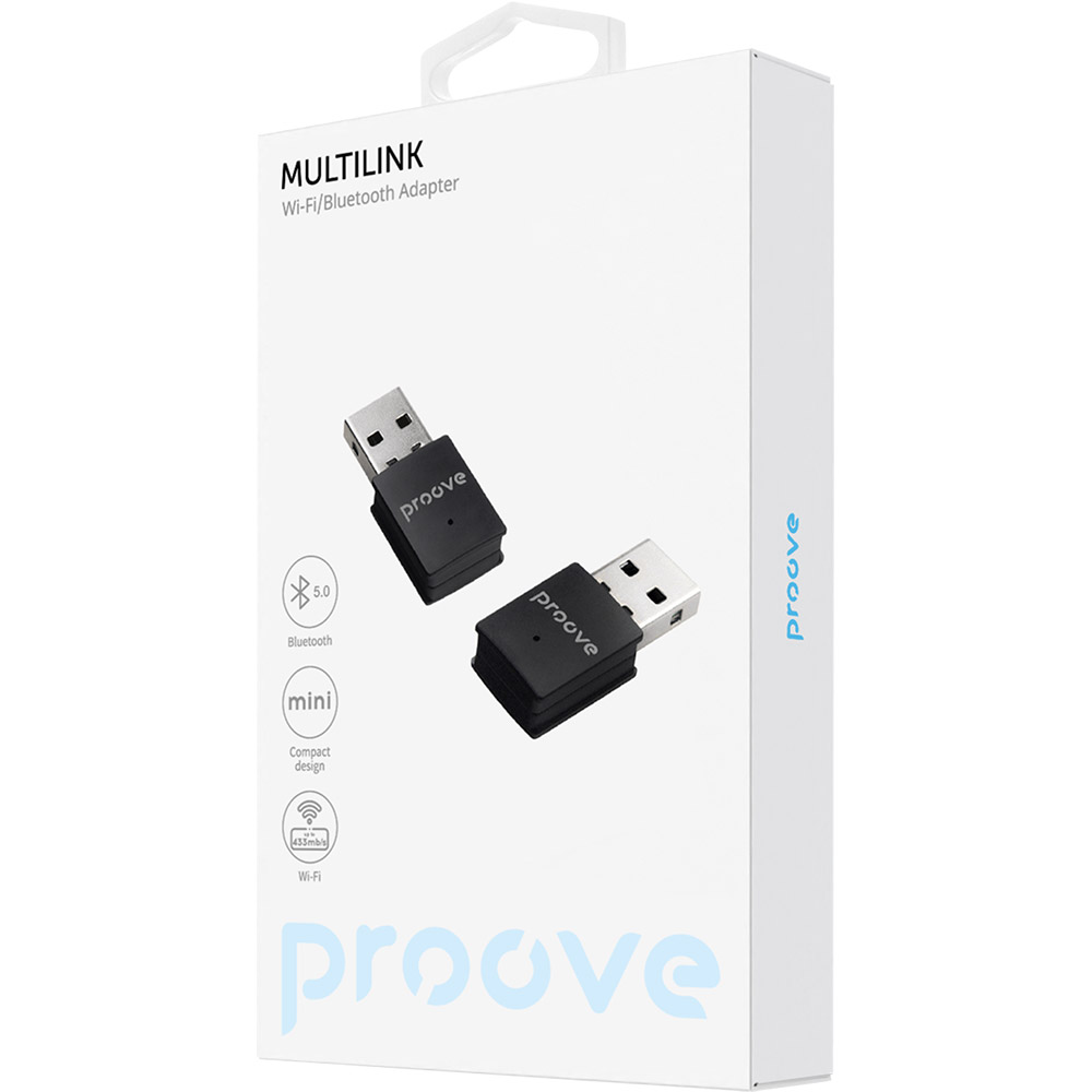Фото Bluetooth-адаптер PROOVE Multilink Bluetooth+Wi-Fi Black (HBPG00001001)