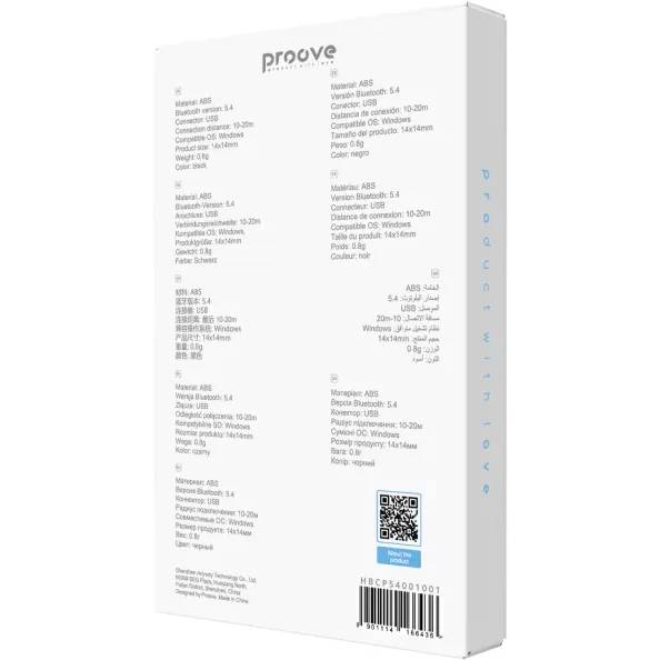 Bluetooth-адаптер PROOVE Swift Bluetooth 5.4 Black (HBCP54001001) Bluetooth-адаптер PROOVE Swift Bluetooth 5.4 Black (HBCP54001001) Основные характеристики дальности действия до 20 метров;