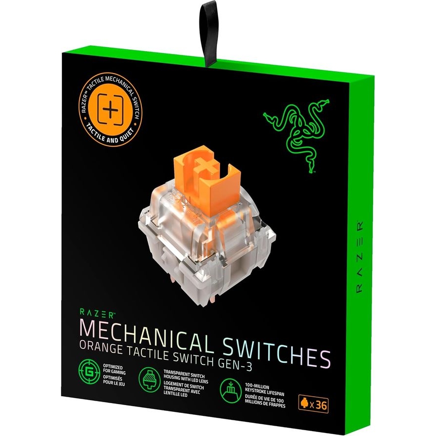 Внешний вид Набор переключателей RAZER Mechanical Switches Pack Orange Tactile (RC21-02040300-R3M1)