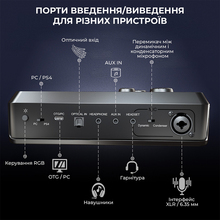 Мікшерний пульт FIFINE Black (SC8)