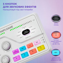 Мікшерний пульт FIFINE White (SC8W)