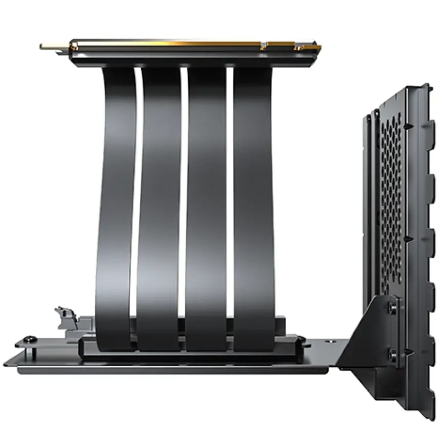 Монтажний комплект для відеокарти MONTECH VGM 2 (B) Основні характеристики Довжина кабелю: 244 мм; Модель кабелю-рейзера: PCIe 4.0х16; Корпус із 7 доступними слотами розширення без мостів; Підтримка графічного процесора: до 3 слотів PCIe