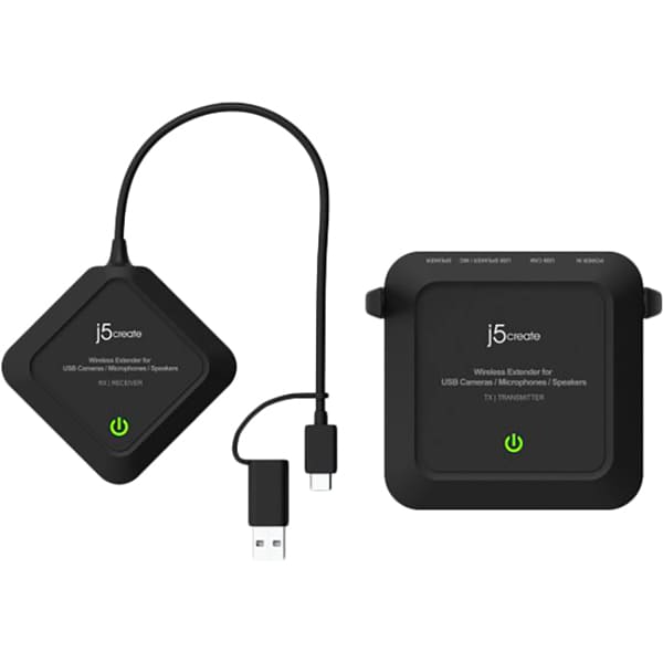 Удлинитель мультимедиа J5CREATE Black (JVW120-N) Основные характеристики Порты: USB-C Power In, USB Type-A Female (камера), USB Type-A Female (динамик/микрофон), 3,5 мм выход динамика