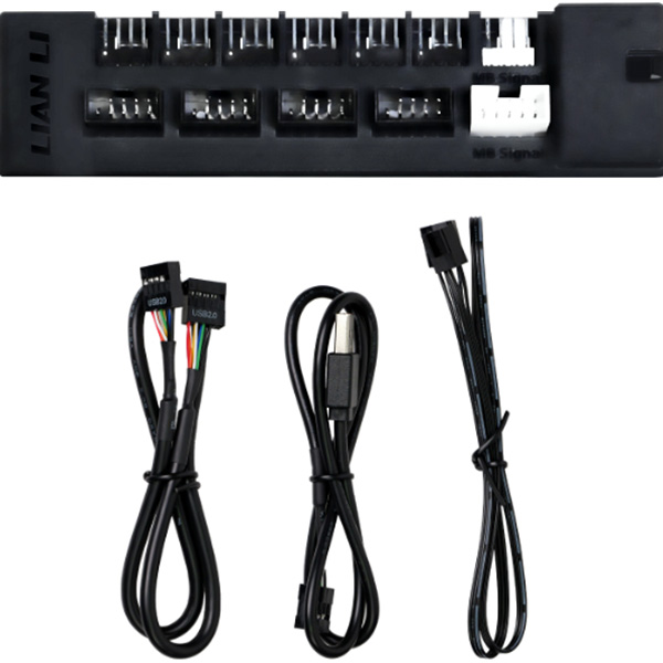 Корпус-хаб LIAN LI Edge USB та Fan Hub Black (G8P.EG-HUB01B.00) Матеріал пластик