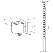 Органайзер для кабелю OFFICEPRO Black (CM370B)