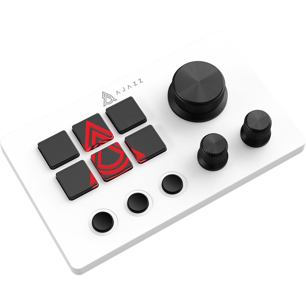 Контролер для стриминга AJAZZ AKP03E USB White Основные характеристики проводное подключение; интерфейс USB Type-C; совместимость с Windows и Mac OS; программируемые кнопки и поворотные энкодеры