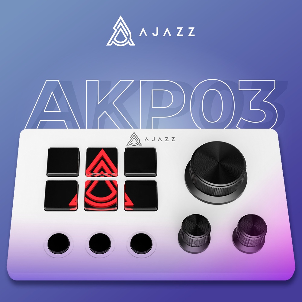 Заказать Контролер для стриминга AJAZZ AKP03E USB White