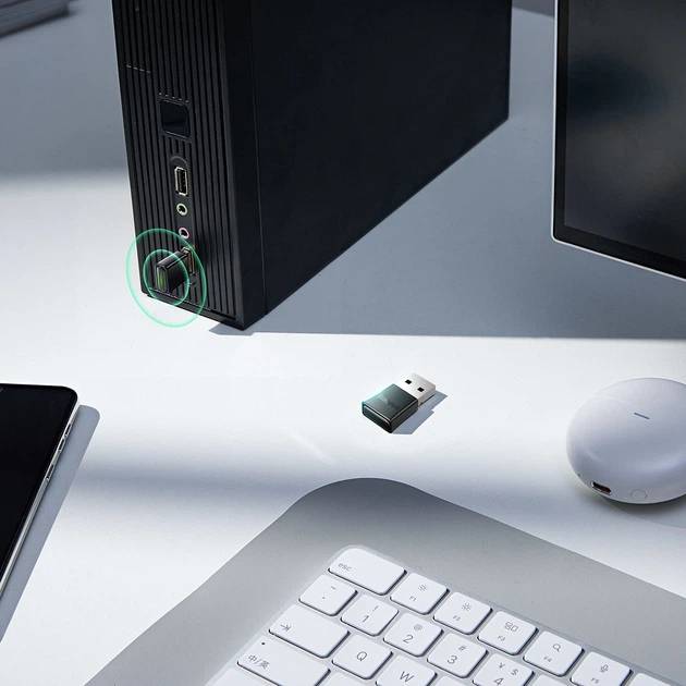Bluetooth-адаптер BASEUS Bluetooth BA07 Wireless Adapter Black (ZJBA010001) Матеріал метал