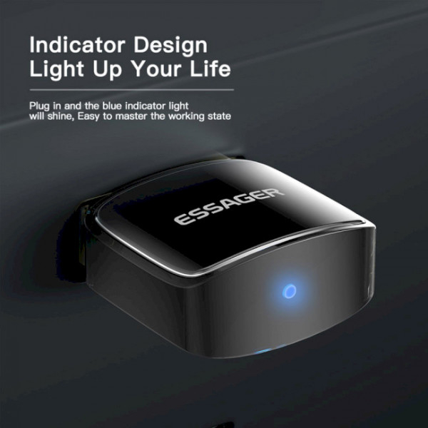 Bluetooth-адаптер ESSAGER Starlord USB Bluetooth 5.0 Black (EBT50-XJ01-Z) Материал металл