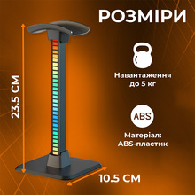 Підставка для навушників GAMEPRO HSS430B RGB Black