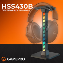 Підставка для навушників GAMEPRO HSS430B RGB Black