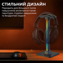 Підставка для навушників GAMEPRO HSS430B RGB Black