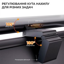 Лампа на монітор OFFICEPRO SL121B 5W 3000-7100К USB 5V