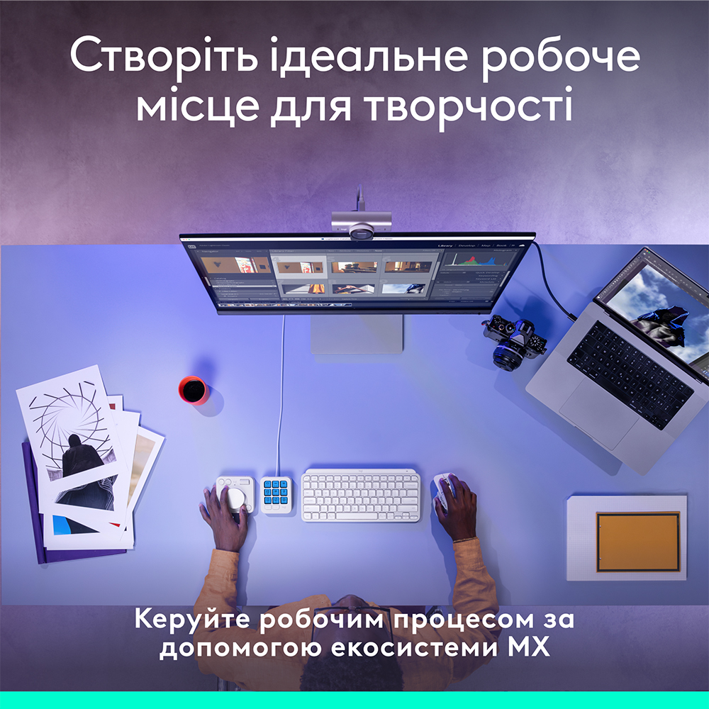 В Украине Консоль LOGITECH MX Creative Console Pale Grey (920-012932)
