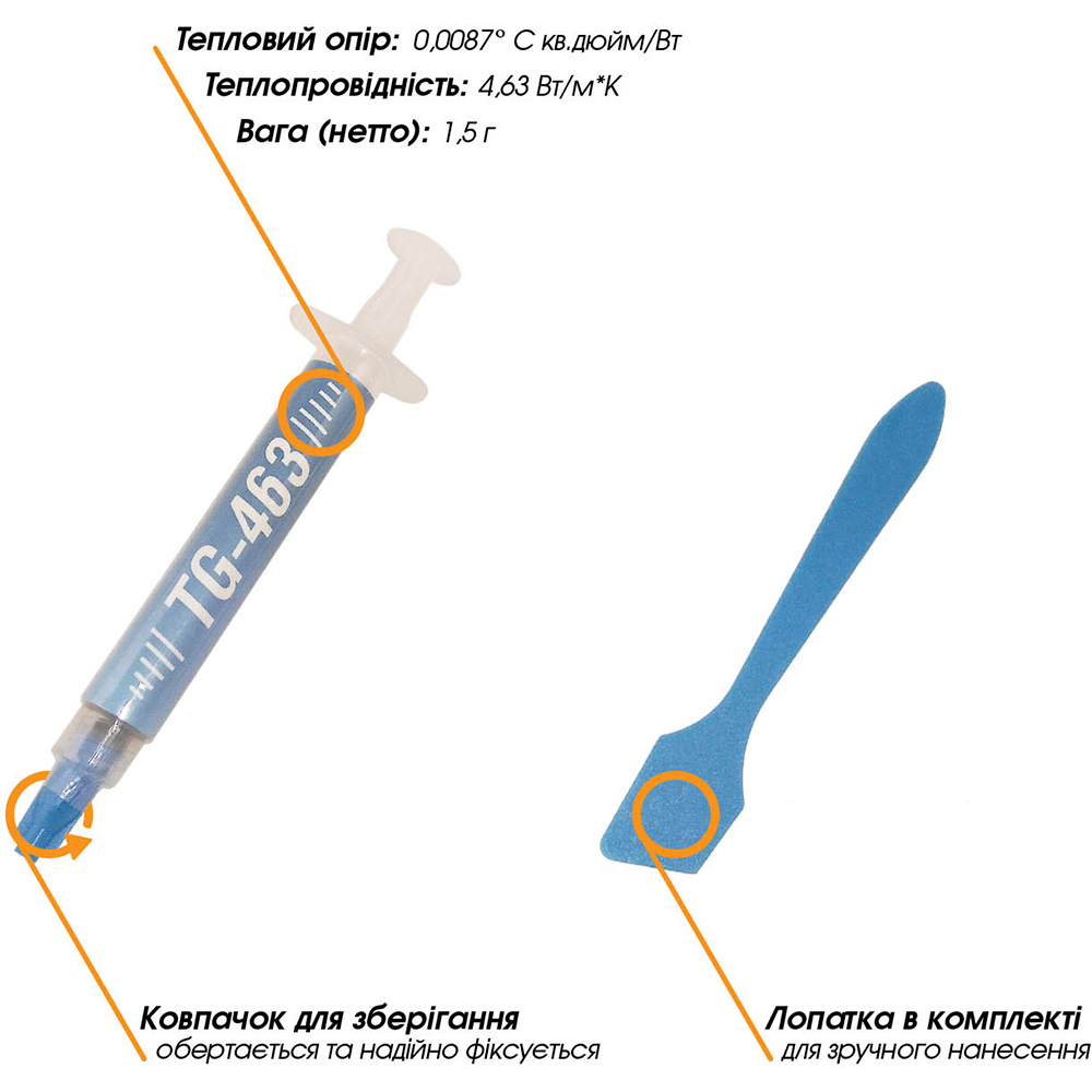 Термопаста PIKO TG463 Тип термопасти