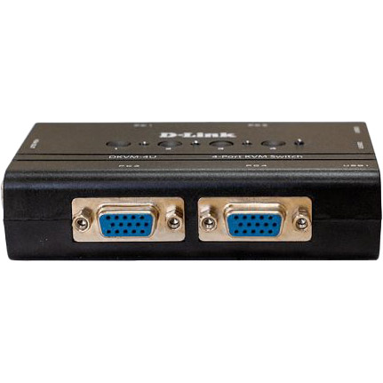 

KVM переключатель D-LINK DKVM-4U, DKVM-4U 4 портовый KVM коммутатор с портами USB