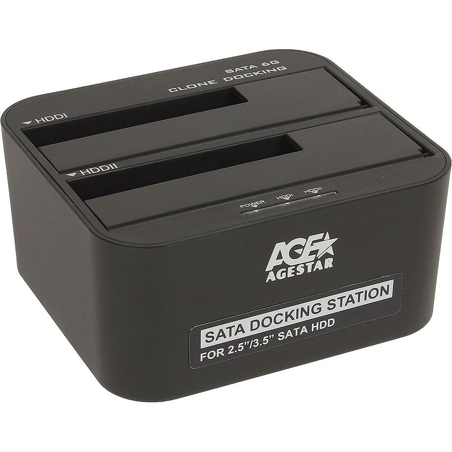 Док-станція для HDD AGESTAR 3UBT6-6G (Black) Тип аксесуари для накопичувачів