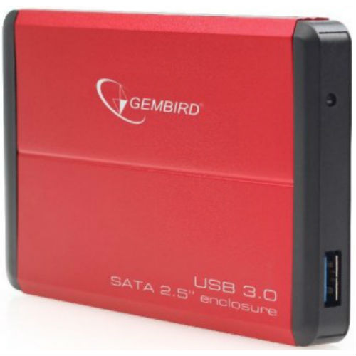 Зовнішня кишеня Gembird для HDD 2.5" USB 3.0 (EE2-U3S-2-R) Тип зовнішні кишені для HDD/SSD