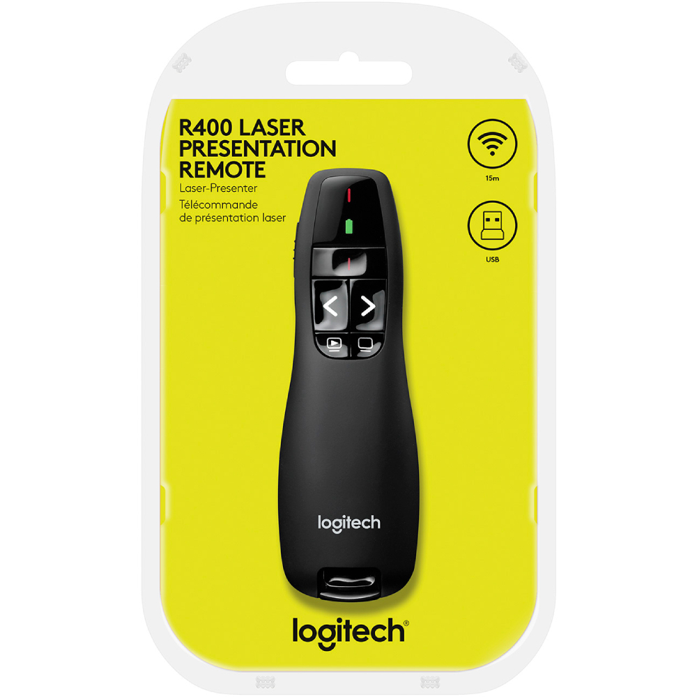 Лазерная указка LOGITECH Wireless Presenter R400 (910-001357) - в  интернет-магазине Фокстрот: цены, отзывы, характеристики | купить в Киеве,  Харькове, Днепропетровске, Одессе - Украина