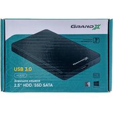 Зовнішня кишеня GRAND-X для HDD 2.5" USB 3.0 (HDE32)