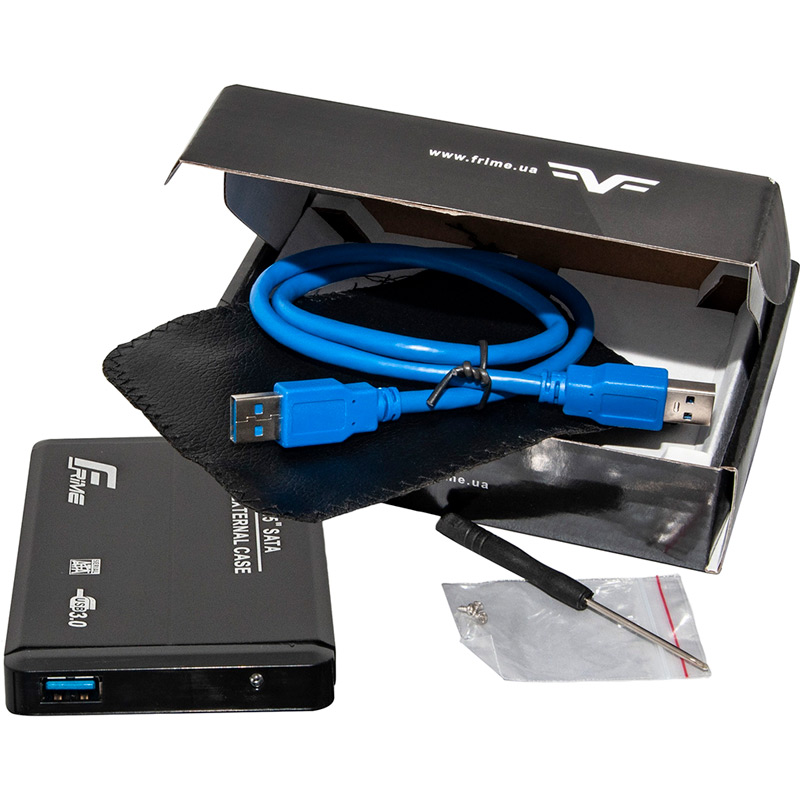 

Внешний карман FRIME SATA для HDD/SSD 2.5" Black (FHE20.25U30), SATA HDD/SSD 2.5", USB 3.0, Black (FHE20.25U30)