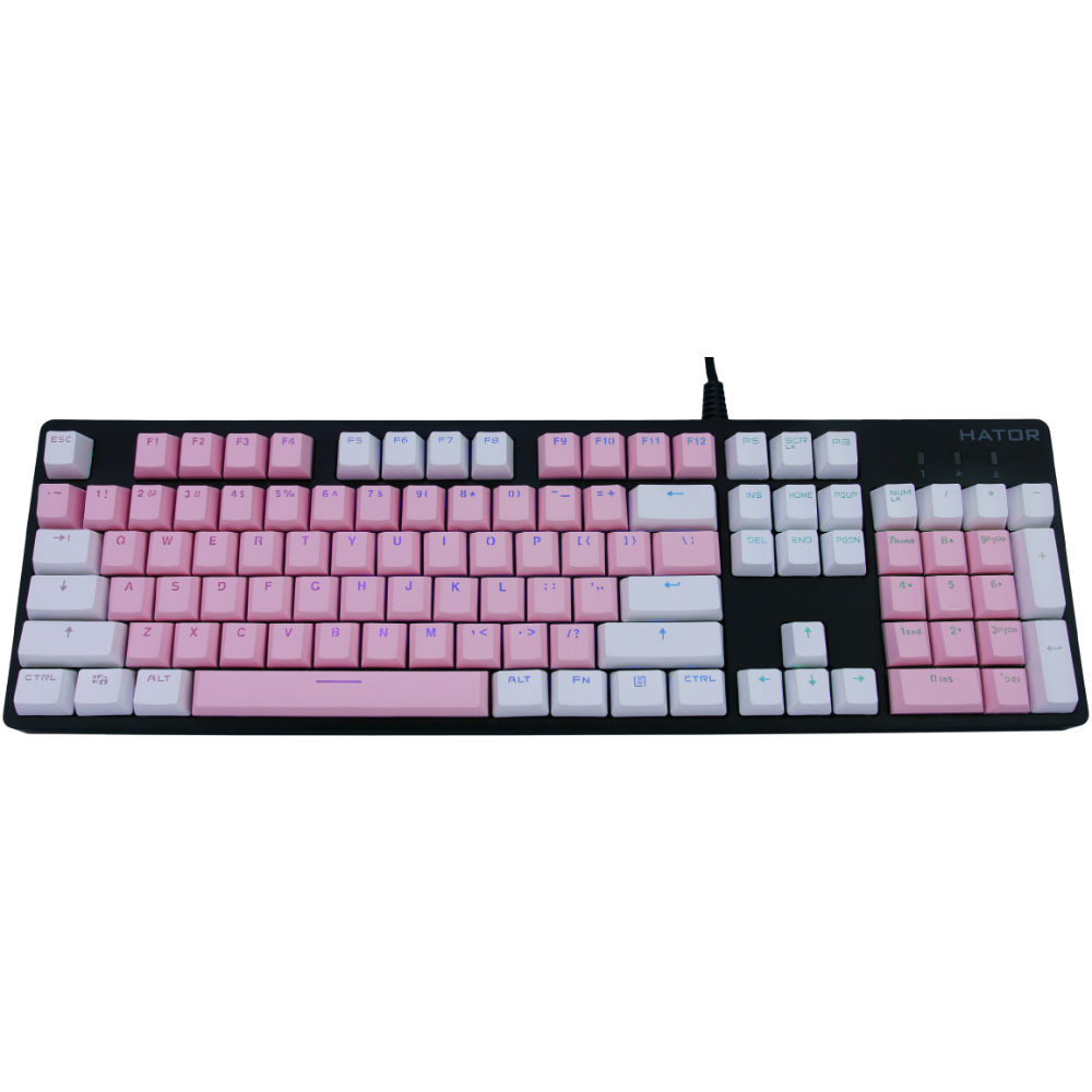 Набір кейкапов Hator PBT ENG Sweety Edition (HTS-132) Основні характеристики 104 шт, матеріал полібутилентерефталат