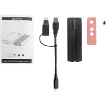 Внешний карман CHIEFTEC CEB-M2C-TL M.2 USB Black (CEB-M2C-TL)