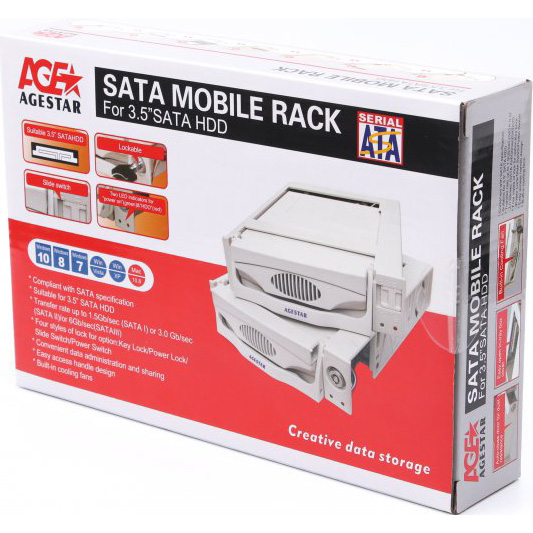 Фото 3 Внутрішня кишеня AGESTAR SATA SR3P-SW-1F Black