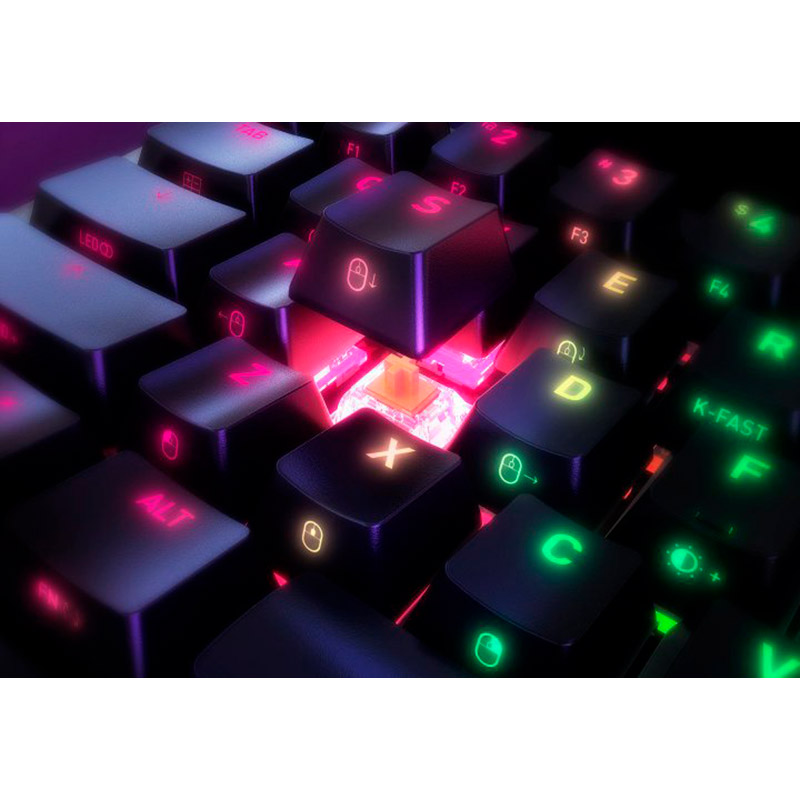 Внешний вид Основа для клавиатуры Xtrfy K5 Barabone RGB Black (K5-RGB-CPT-BASE-ANSI-BL)