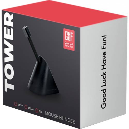 Держатель кабеля GLHF Tower Colorful 3 clips (FGLMB22BKTOWER003) Материал металл