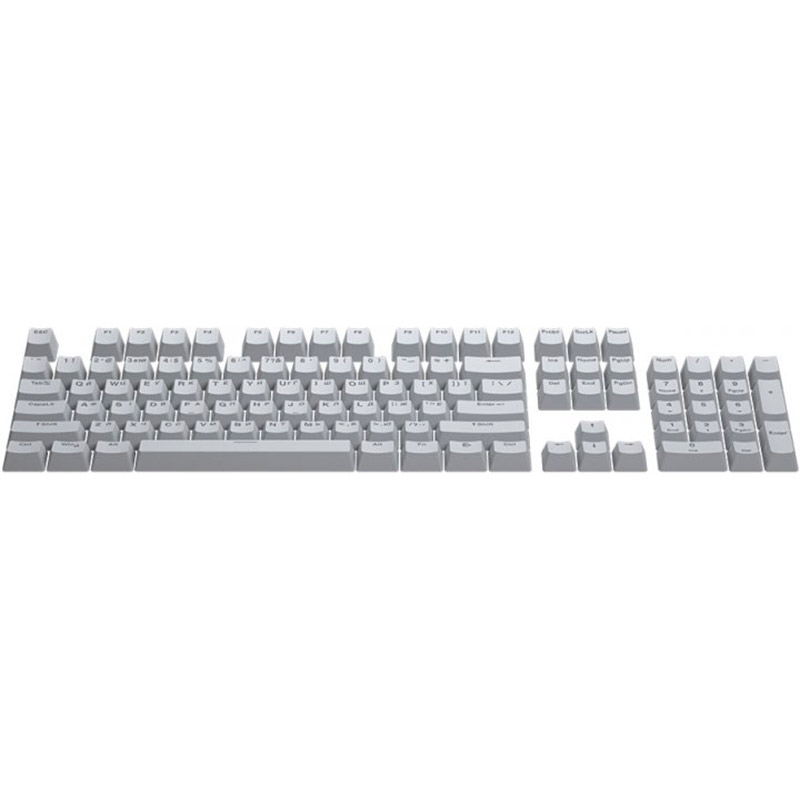 Набір кейкапів Hator First Ukrainian PBT keycaps UKR/ENG/ru Gray (HTS-137) Тип аксесуари для клавіатур