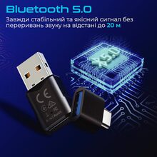 Bluetooth-адаптер PROMATE BlueLink Black (bluelink.black)