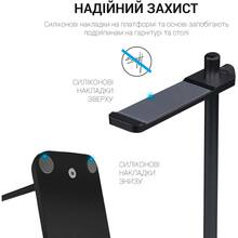 Підставка для навушників OfficePro Aluminium alloys Black (LS350B)