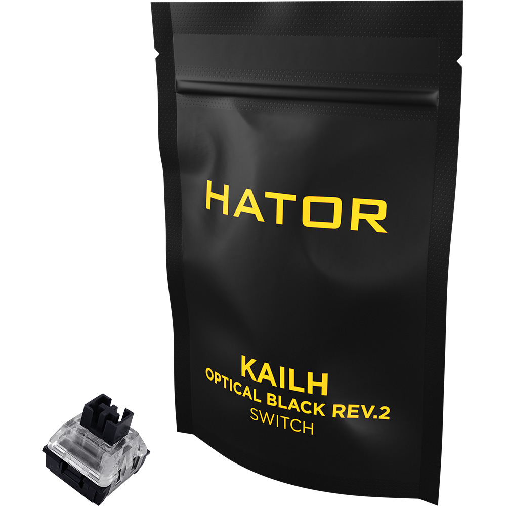 Комплект перемикачів HATOR Optical V2 Kailh Black Switch 10шт. (HTS-171)
