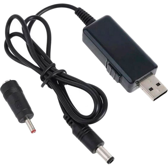Фото 2 Преобразователь напряжения MAXXTER USB-AM - 5.5/3.5 мм 9/12V (UB-DC9/12-0.8M)