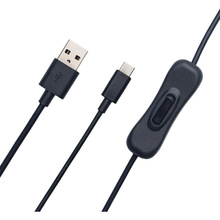 Кабель живлення з вимикачем OBSBOT USB-A - USB-C Black (OBSBOT-CABLE)