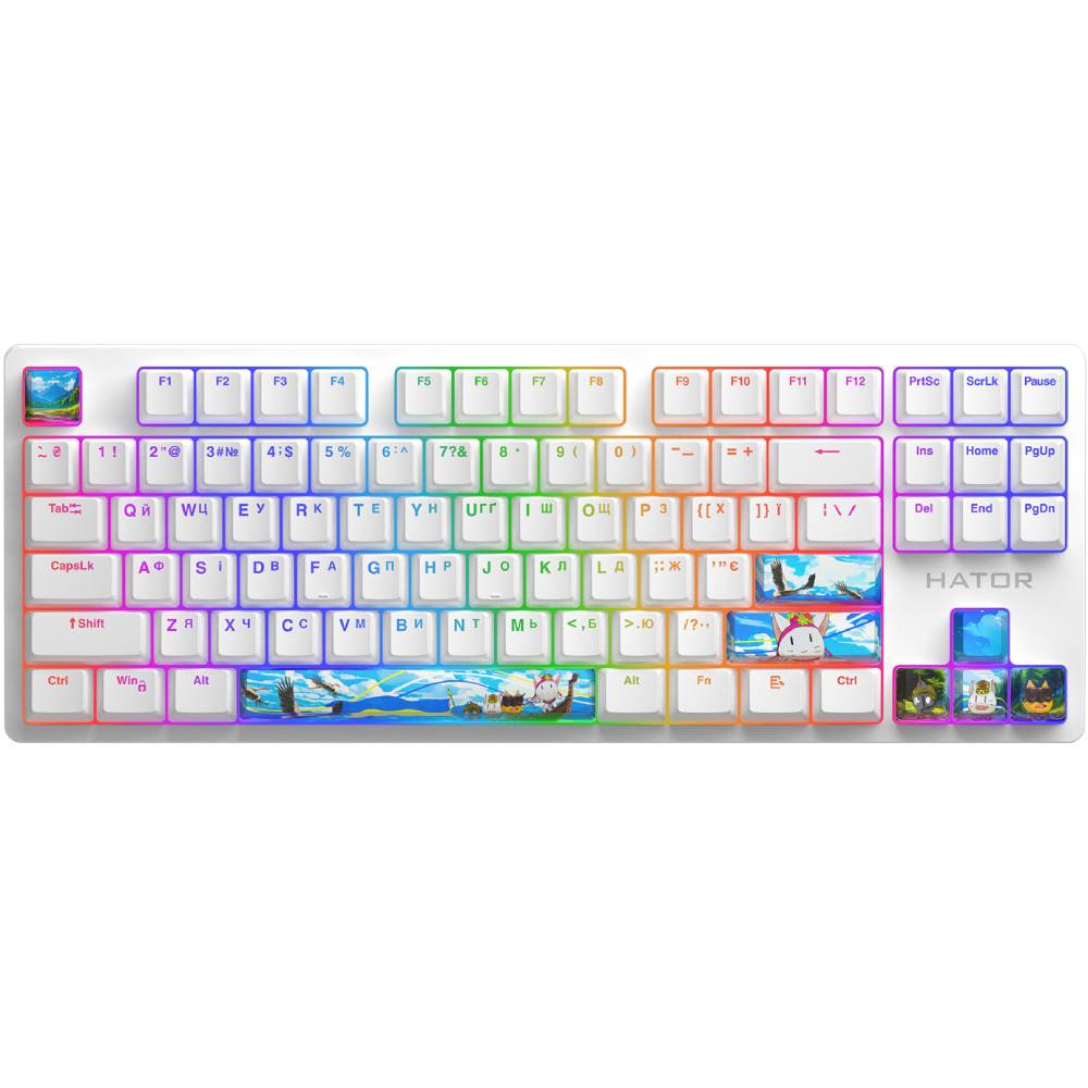 Набор кейкапов HATOR Authentic Edition fighting cats PBT keycaps (HTS-705) Тип аксессуары для клавиатур