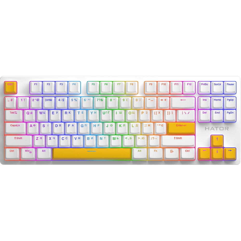 Набір кейкапів HATOR Sunny Yellow PBT keycaps (HTS-715) Тип аксесуари для клавіатур