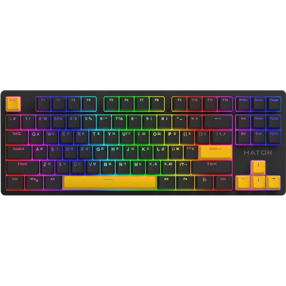 Набір кейкапів HATOR Sunny Yellow PBT keycaps (HTS-715) Основні характеристики 8 шт.